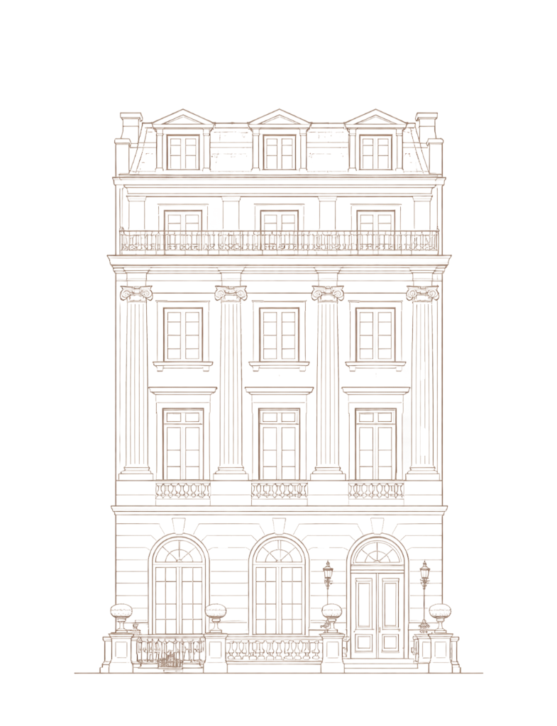 Lanier House architectural illustration