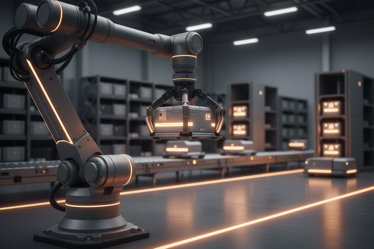 High-tech manufacturing equipment representing specialty insurance