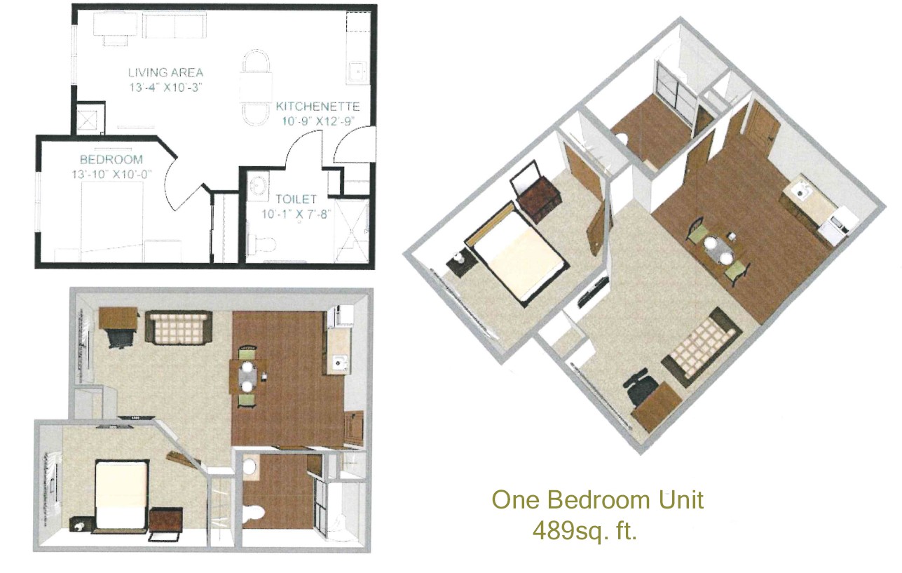 1 Bedroom Floorplan