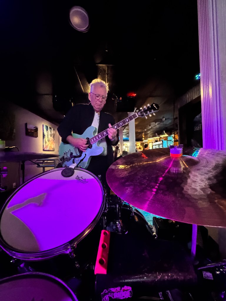 Guitarist on stage