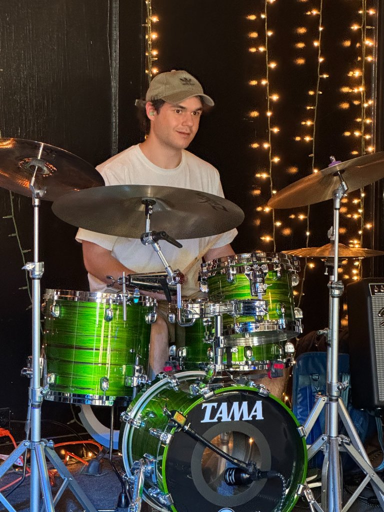 Drummer on stage