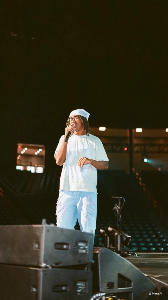 Soul Hemingway performing on stage at the Vines Center Arena