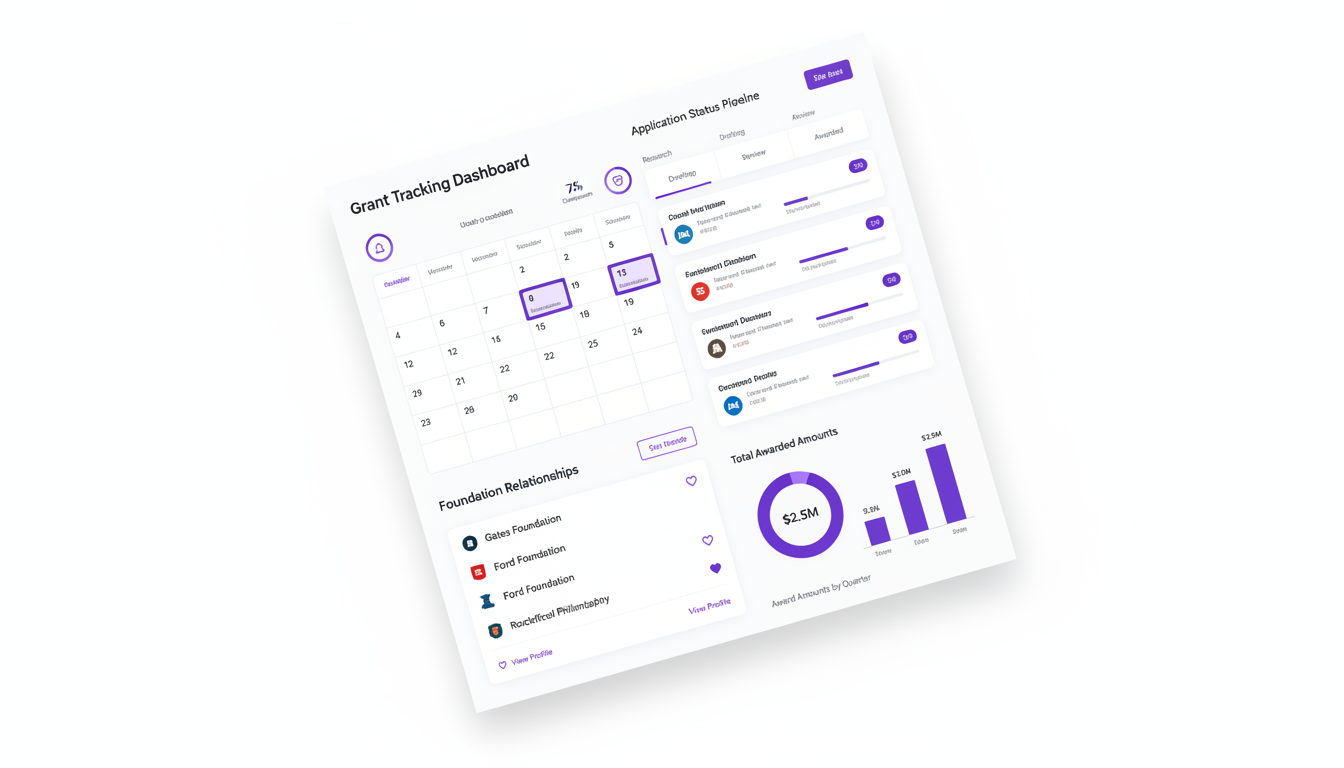 Equip CRM grant management and deadline tracking