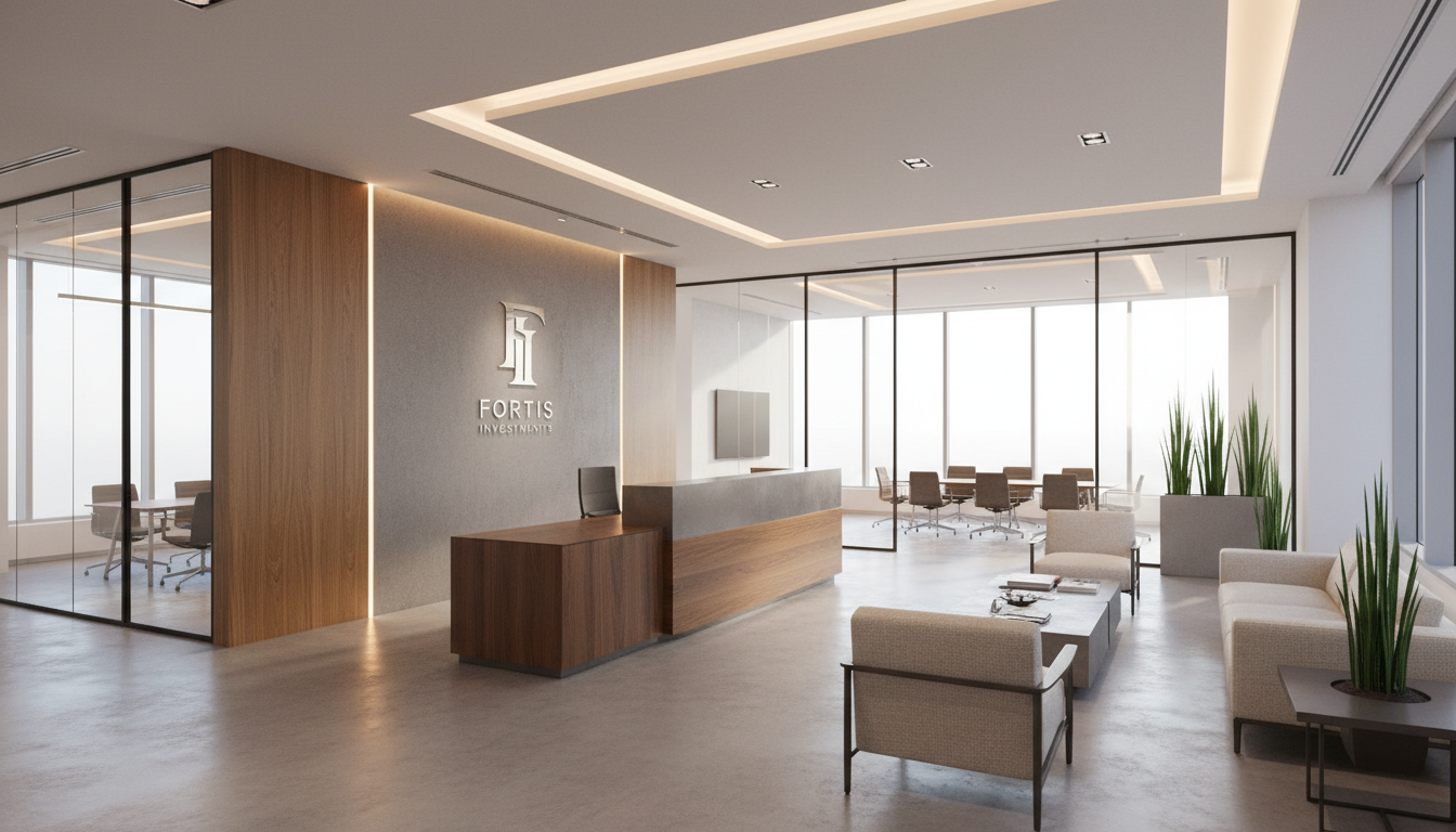 Modern corporate office interior