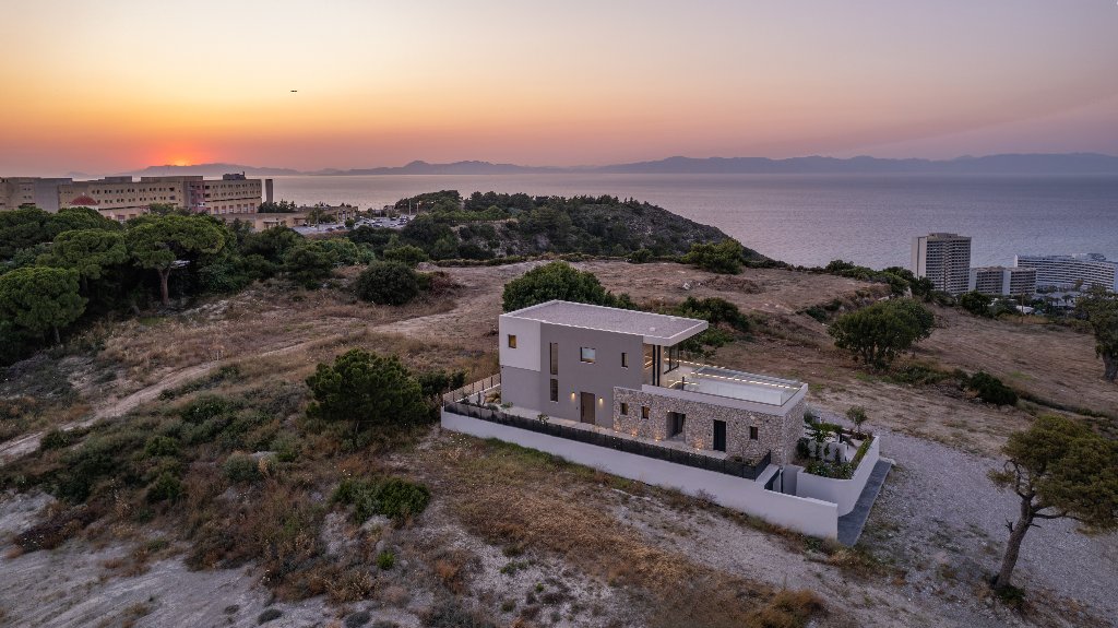 Aerial at Sunset