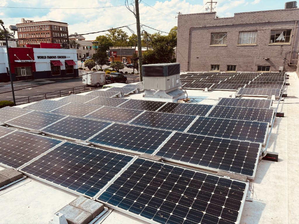 Commercial Flat Roof Array — Downtown