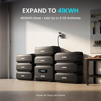 Expand to 41kWh with G5 batteries