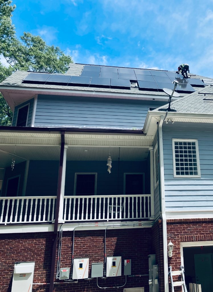 Two-Story Home — Panel Installation
