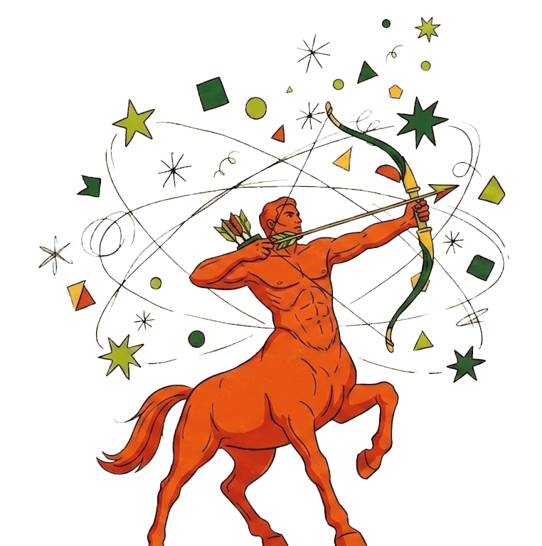 Sagittarius archer illustration