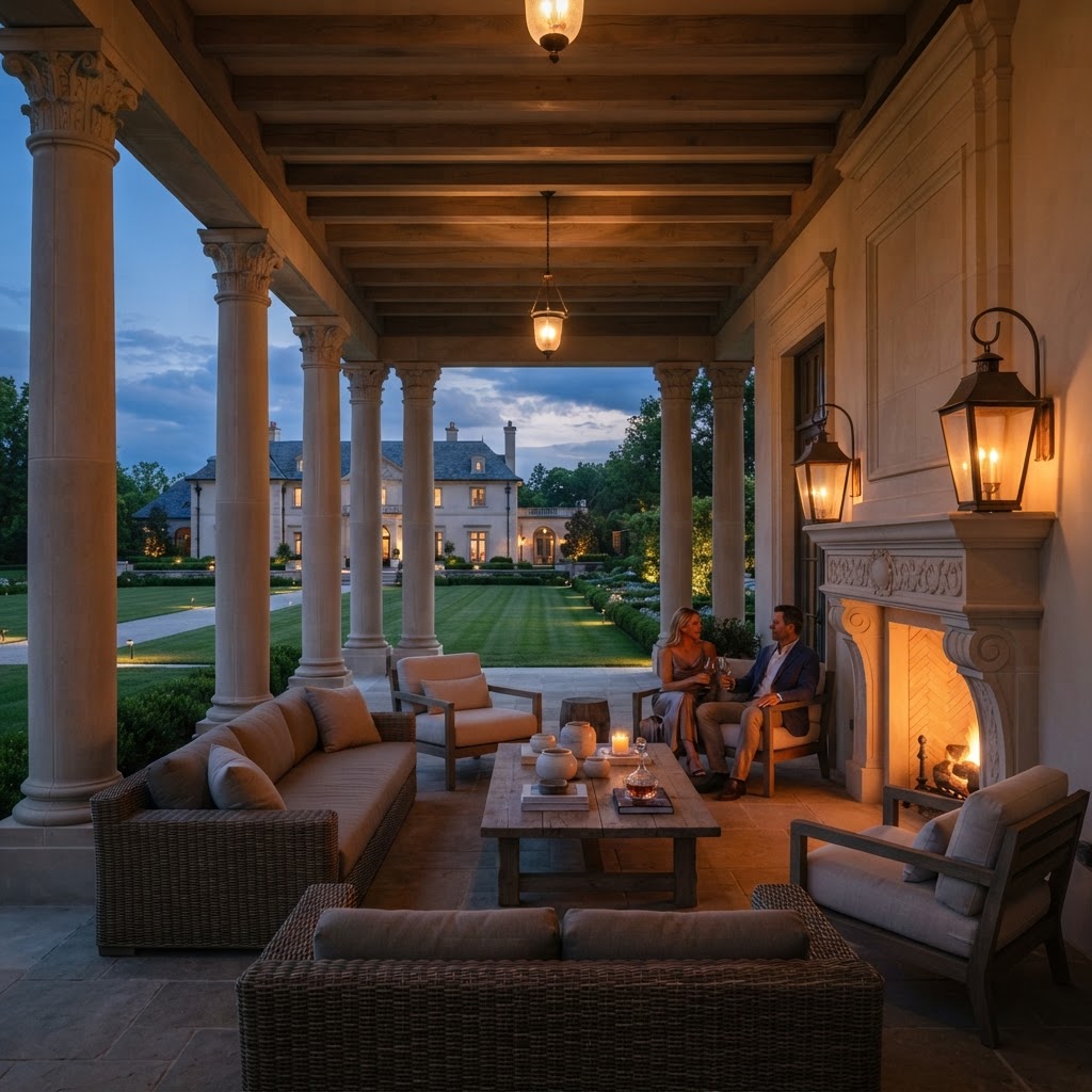 Covered terrace