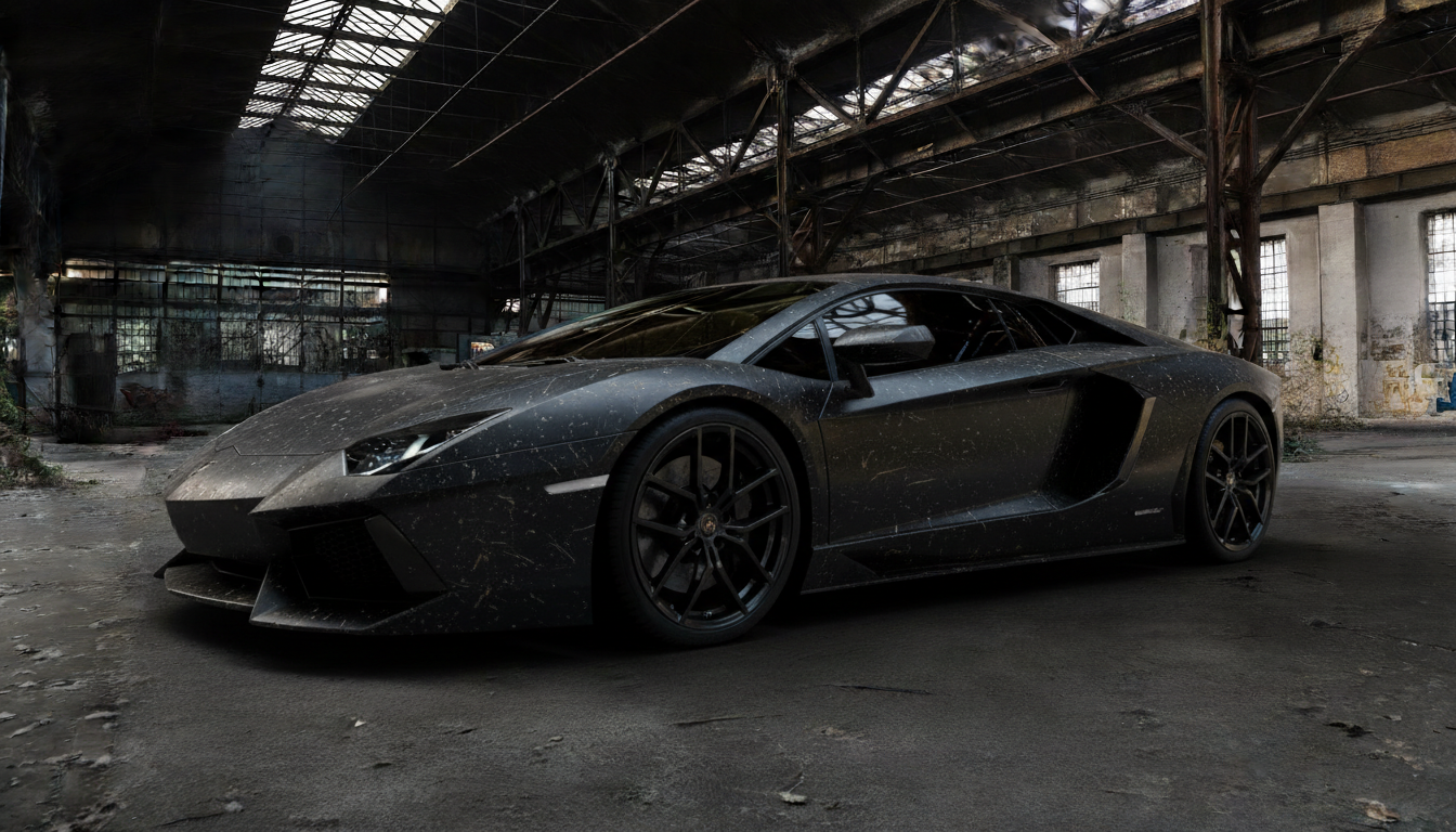 Before detailing — battle-worn vehicle
