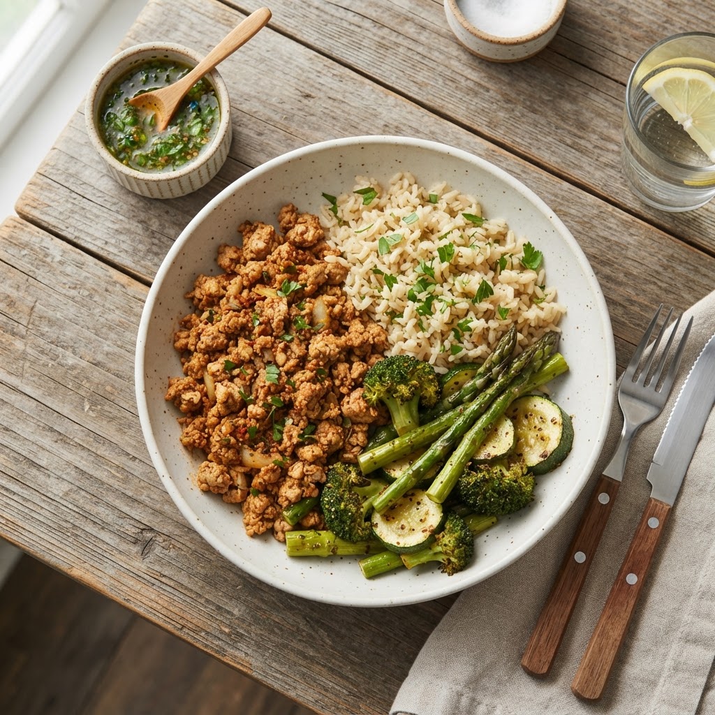 Master Your Macros with Our MikFit Approved Ground Turkey Bowl