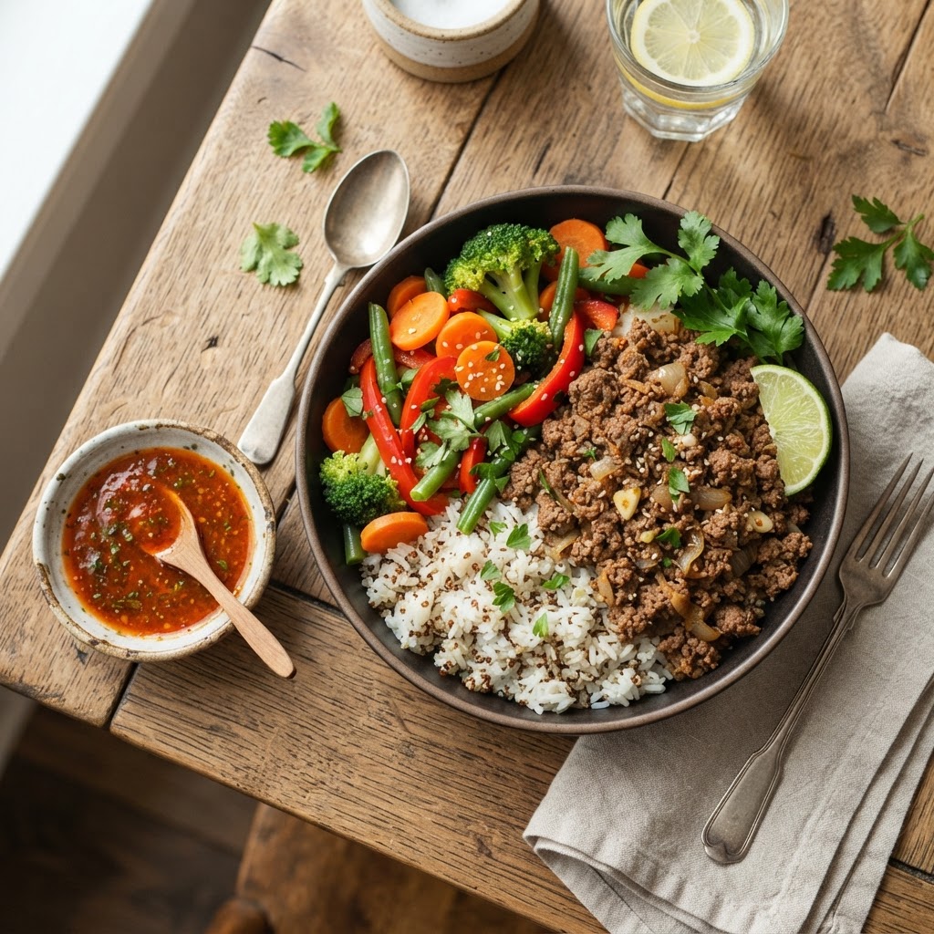 Fuel Your Day: The MikFit Approved Ground Beef Power Bowl