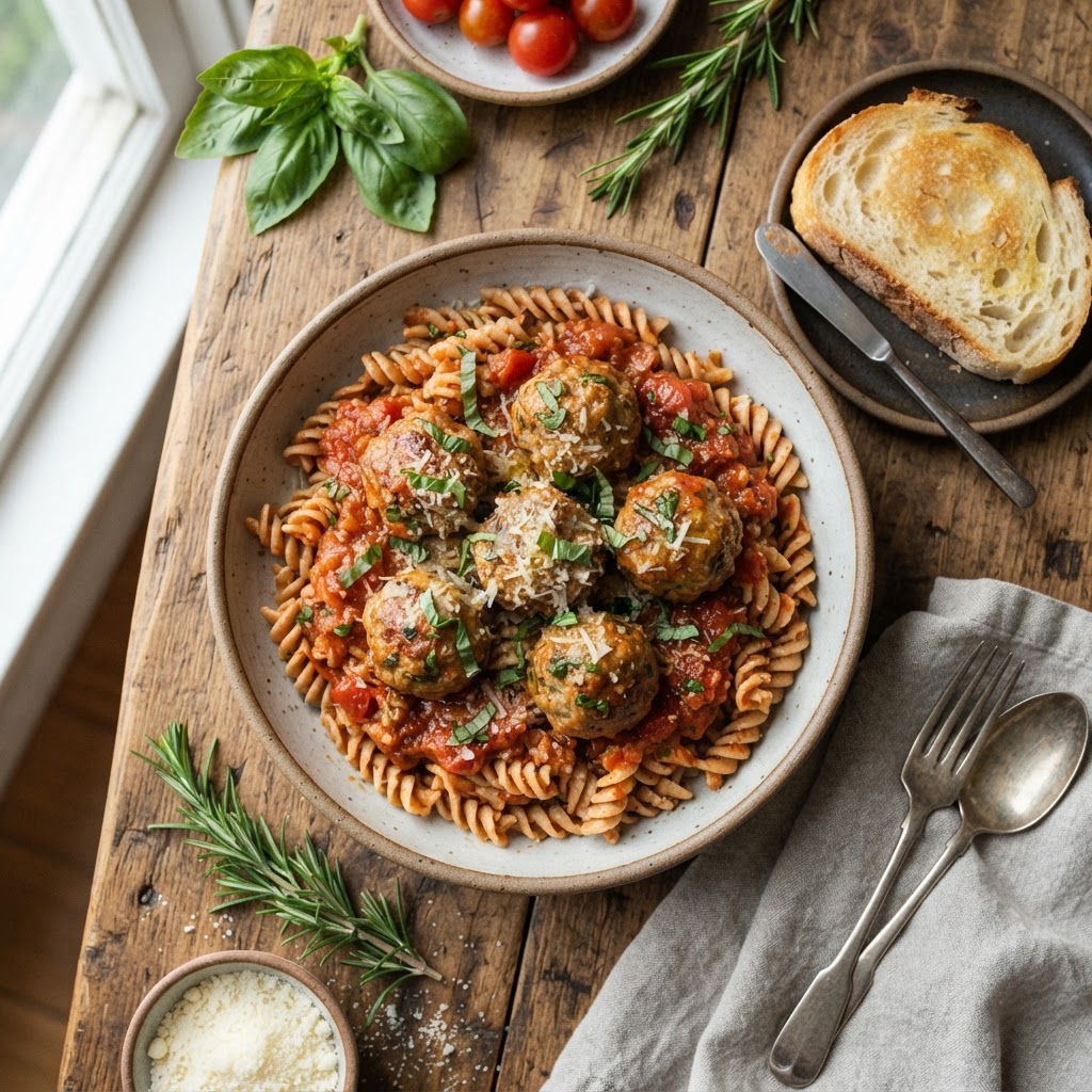 Fuel Your Week with Our Savory Meatball Marinara