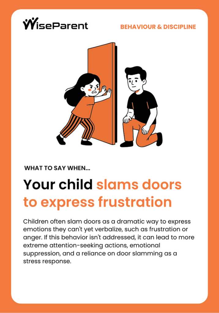 Your child slams doors