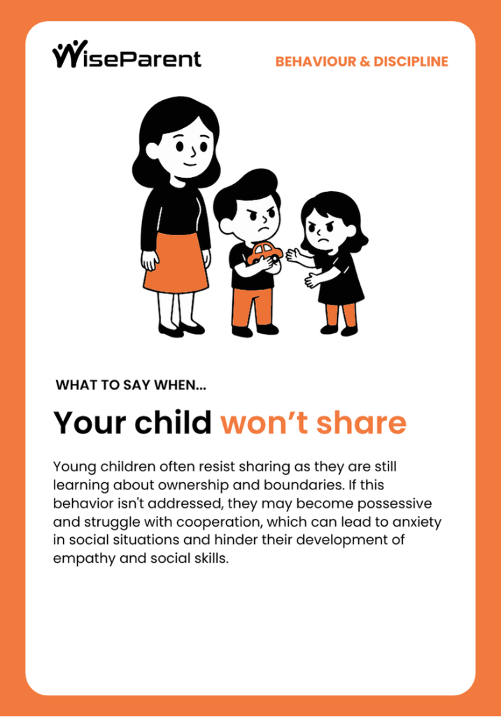 Your child won't share