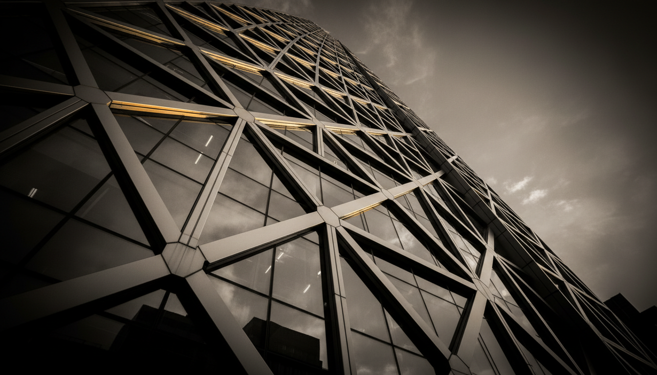 Modern skyscraper glass facade
