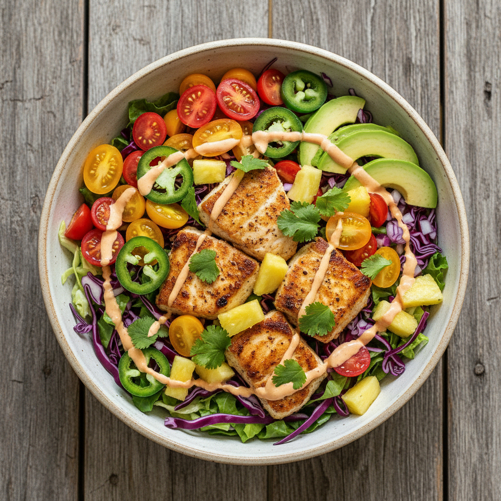 Baja Fish Taco Salad