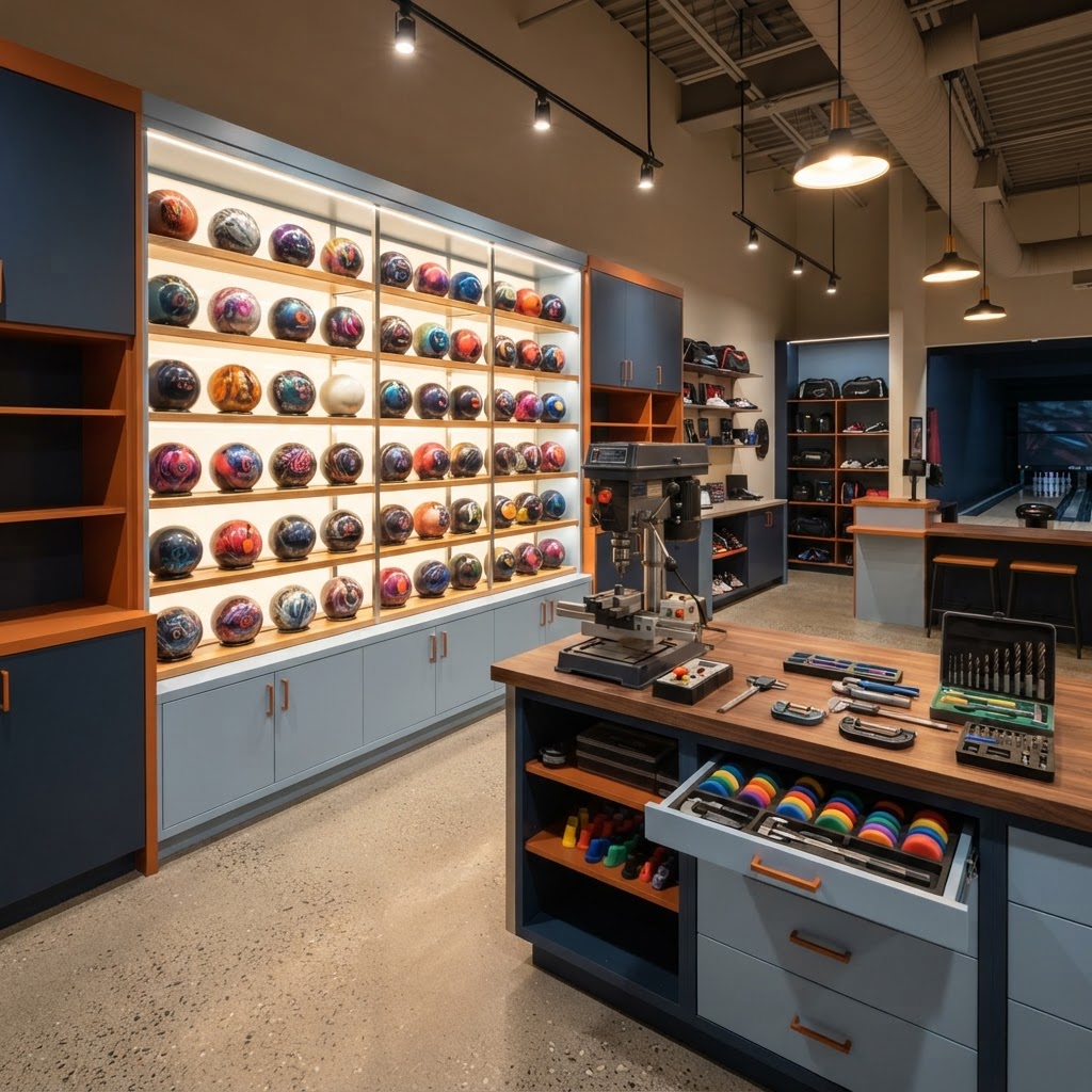Inside a Positive Axis pro shop