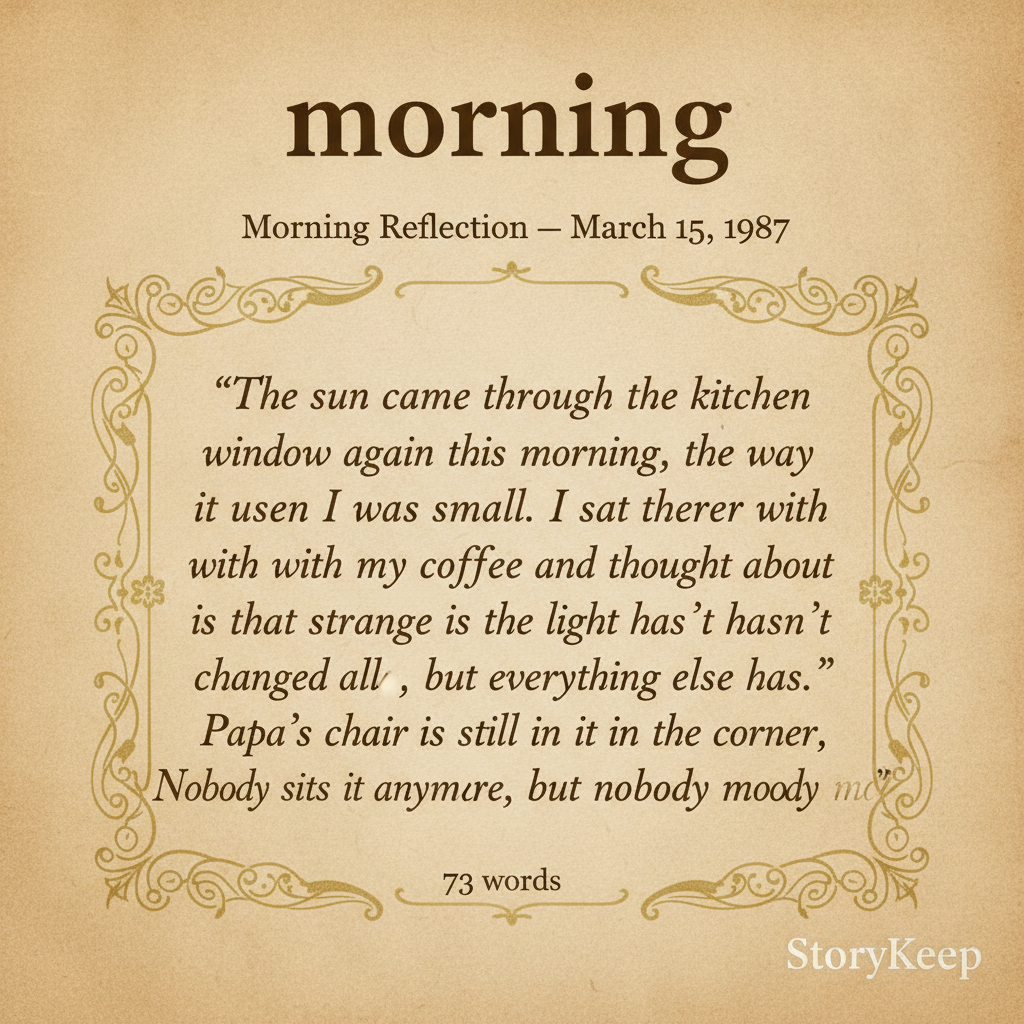 morning