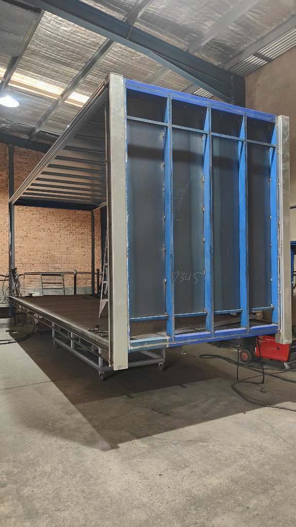 Body under construction — frame assembly