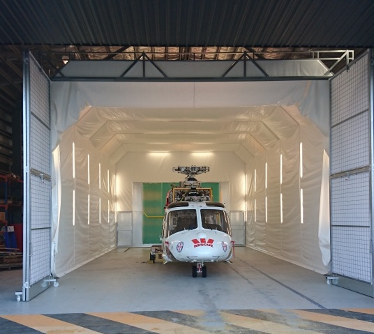 AgustaWestland 139 being worked on