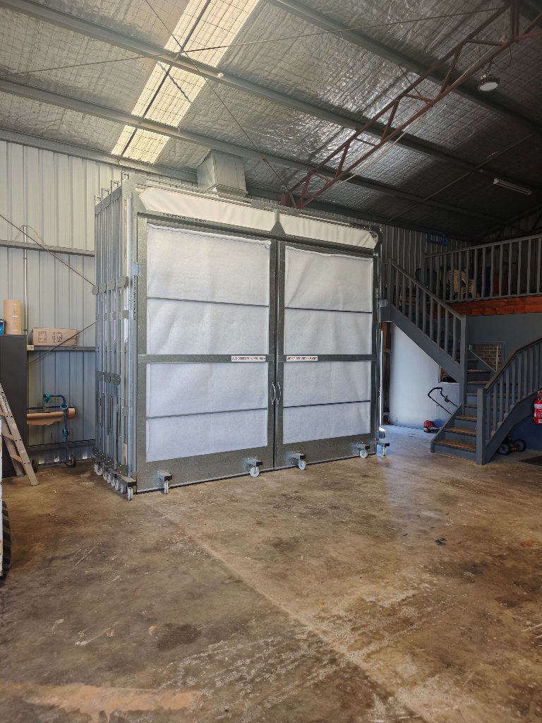 Pre-Owned Spray Booth — 4m W × 3.5m H × 7.5m L
