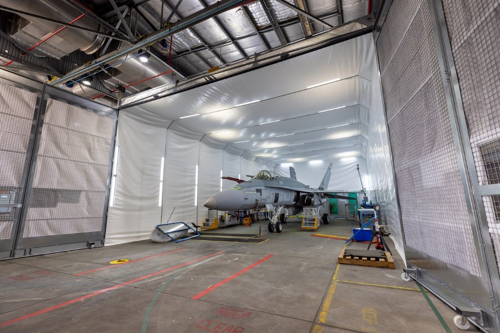 Prepping jet for paint
