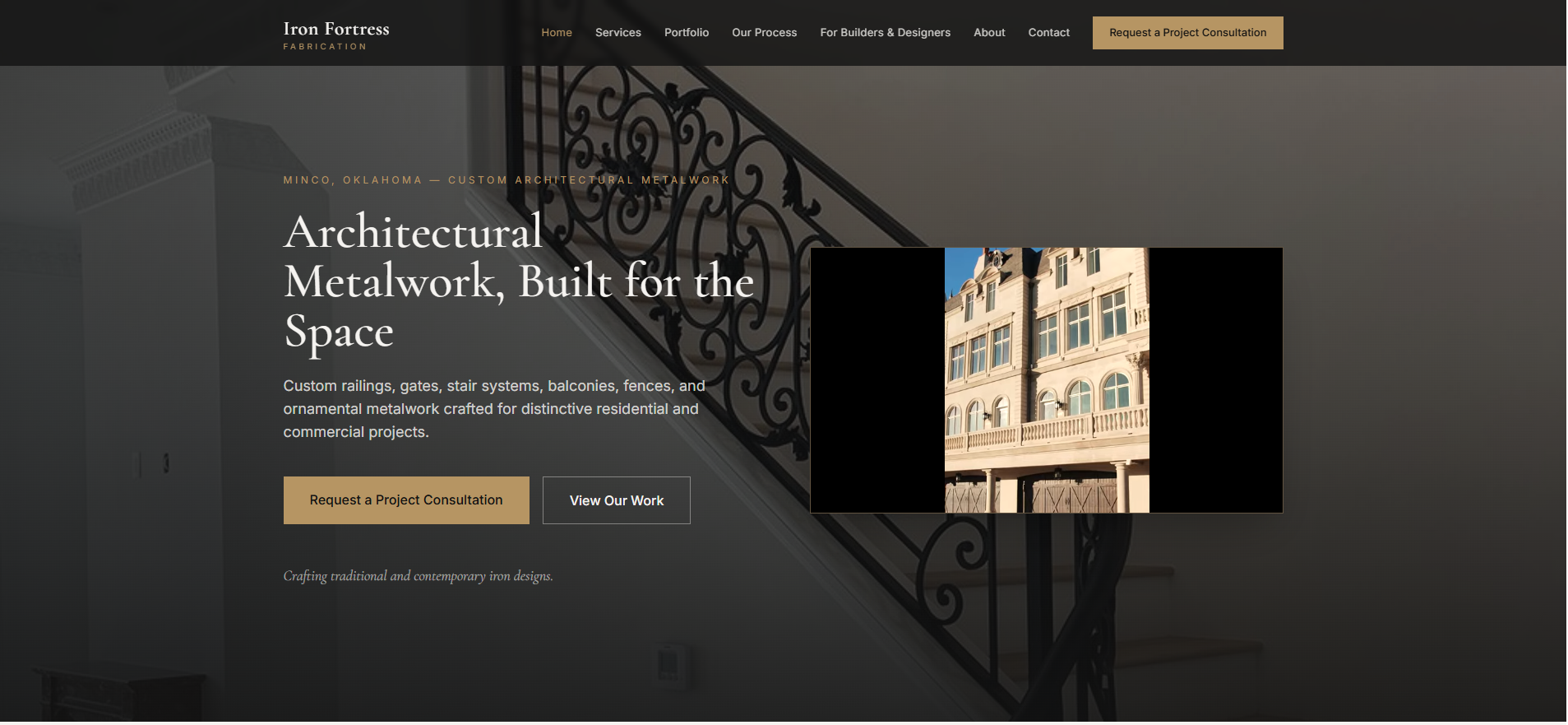 Iron Fortress Fabrication website