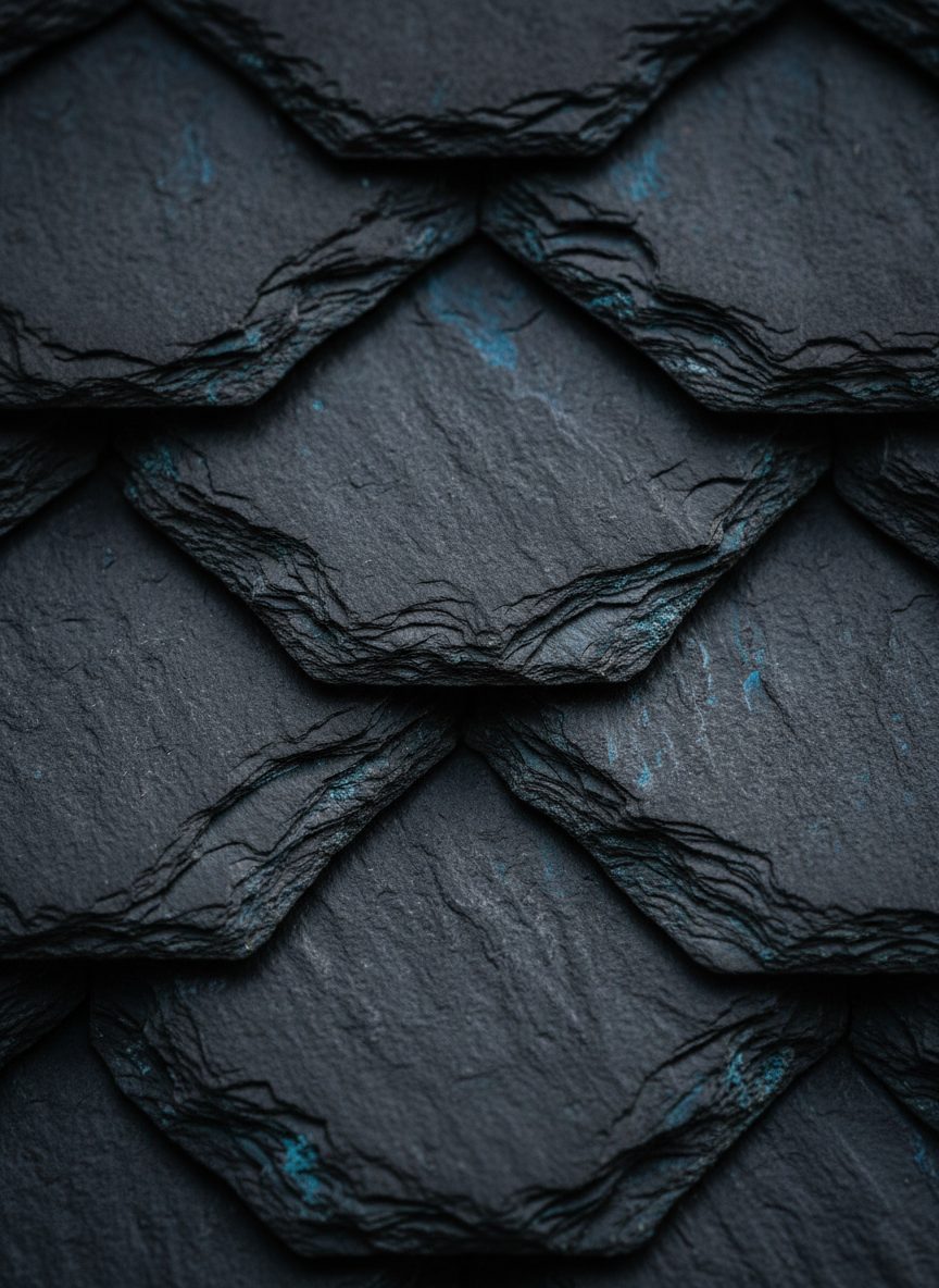 Slate roofing material texture