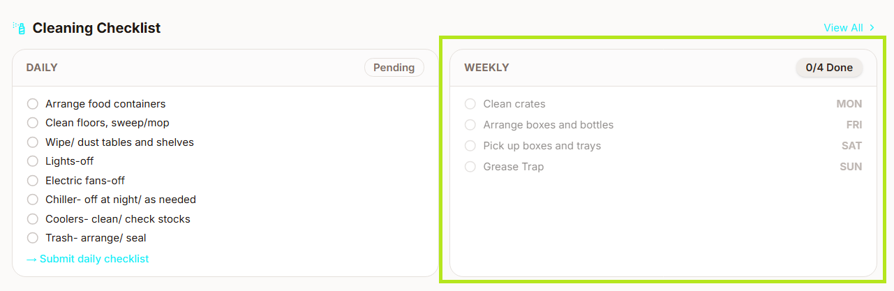 Checklist Template template preview