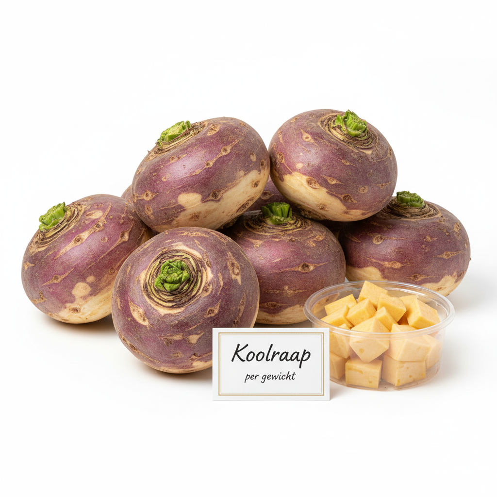 Koolraap per gewicht