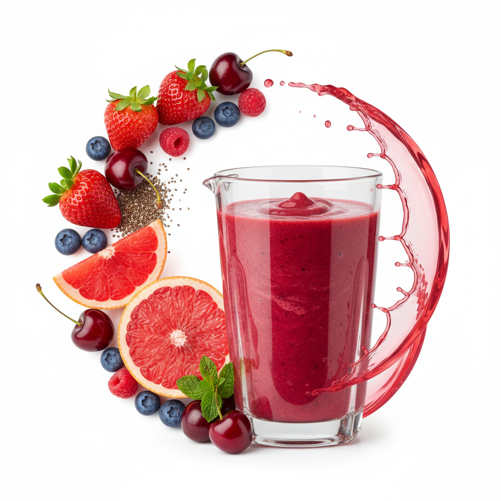 Smoothie rood fruit