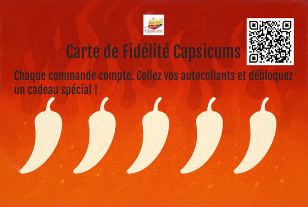 Carte de fidélité Capsicums