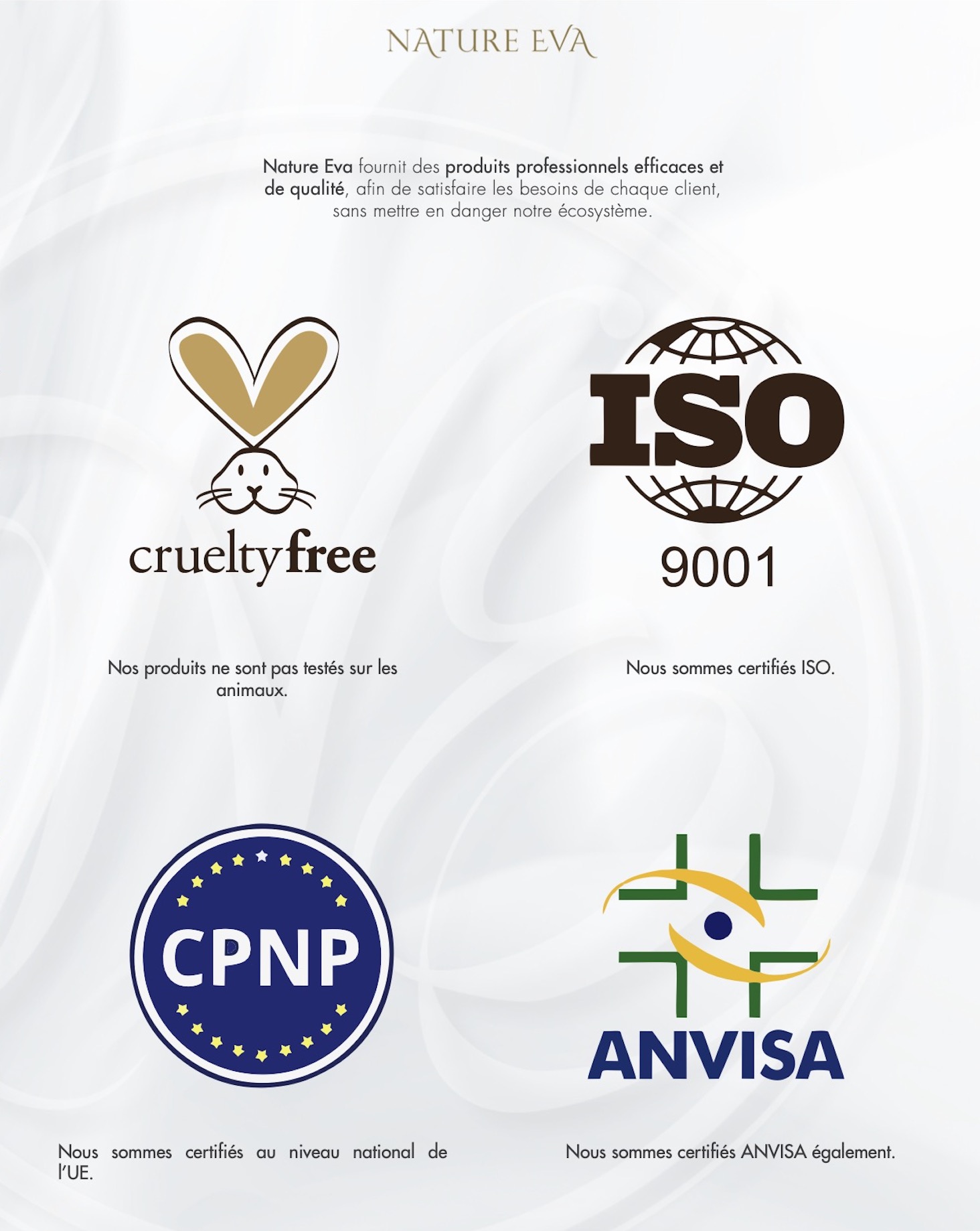 Nature Eva Certifications