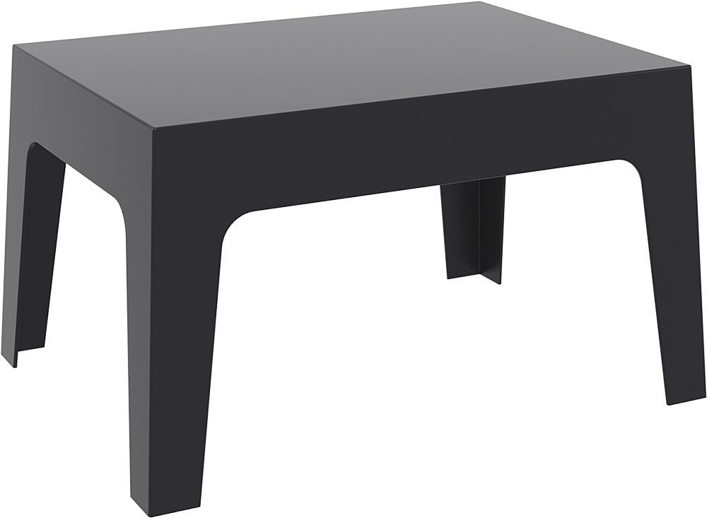 Table basse box noire pour salon