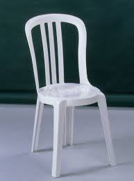 Chaise PVC Miami blanche empilable