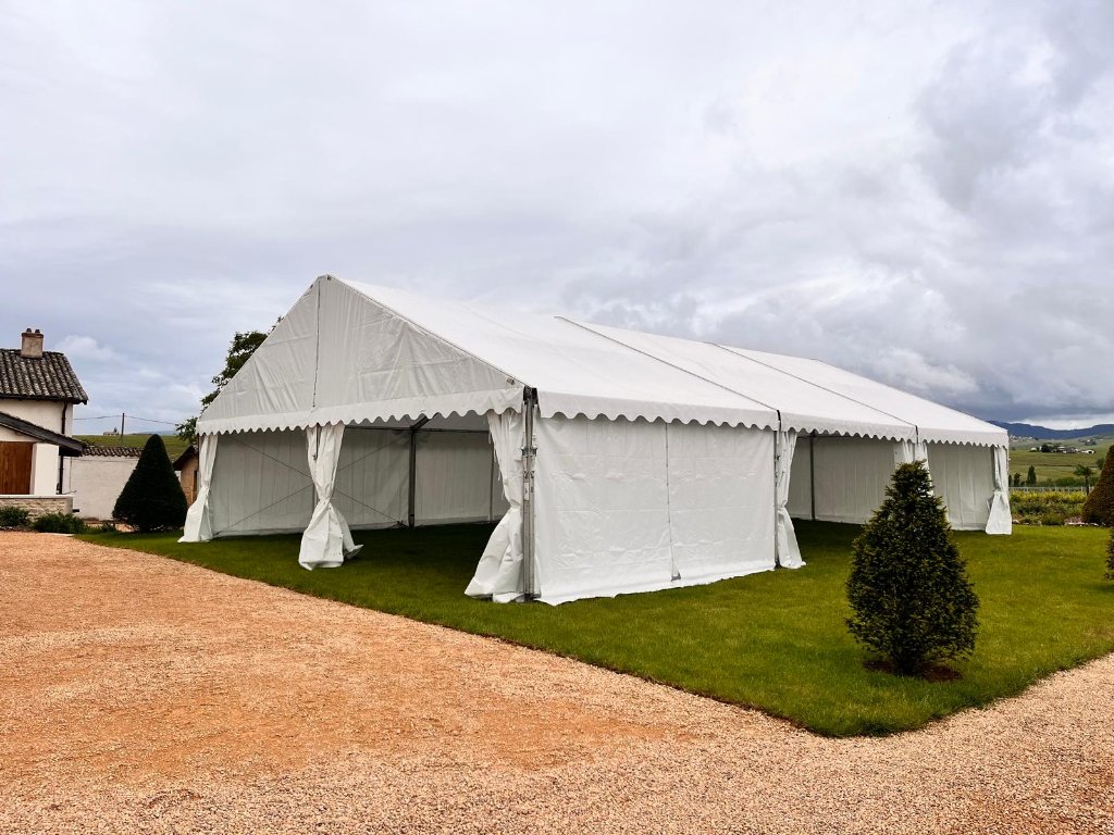 Cocktail entreprise sous tente cristal