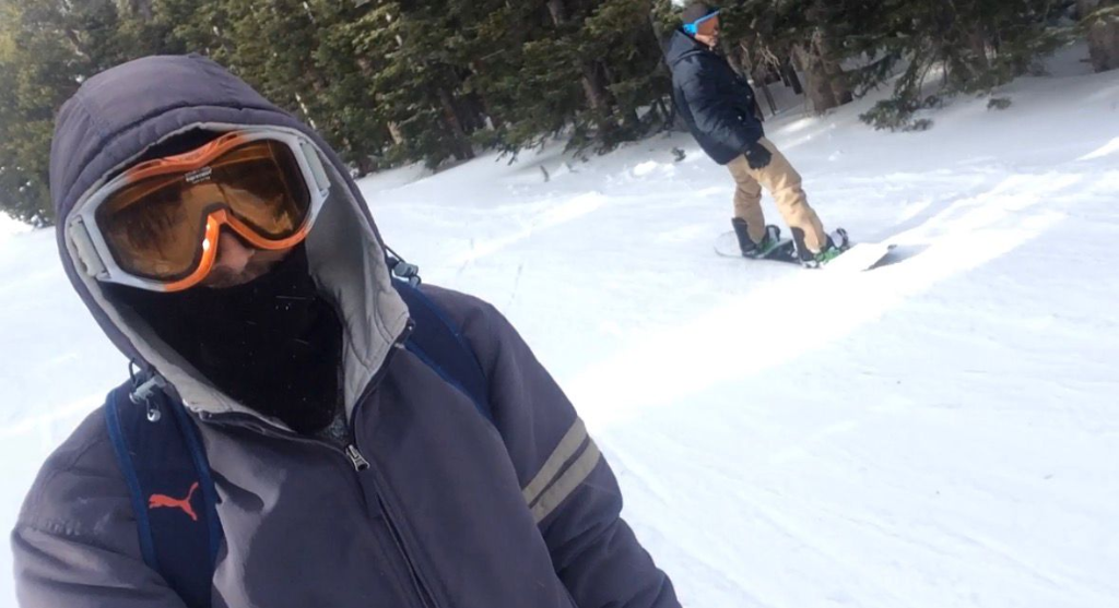Skiing on the slopes