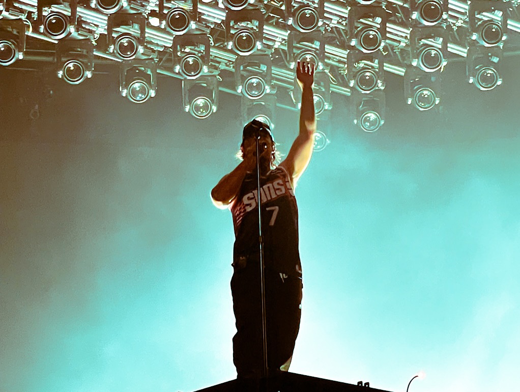 Joji performing during the Pandemonium Tour at Footprint Center in Phoenix, AZ — concert photography by Anthony Cavale for Cavale Live