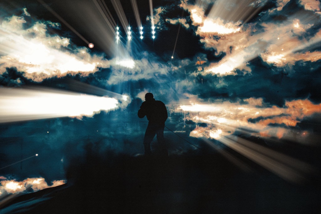 YE performing during the Live at SoFi at SoFi Stadium in Los Angeles, CA — concert photography by Anthony Cavale for Cavale Live