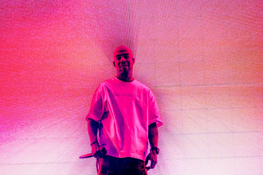 Kid Cudi performing during the Rebel Ragers Tour at Talking Stick Resort Amphitheater in Phoenix, AZ — concert photography by Anthony Cavale for Cavale Live