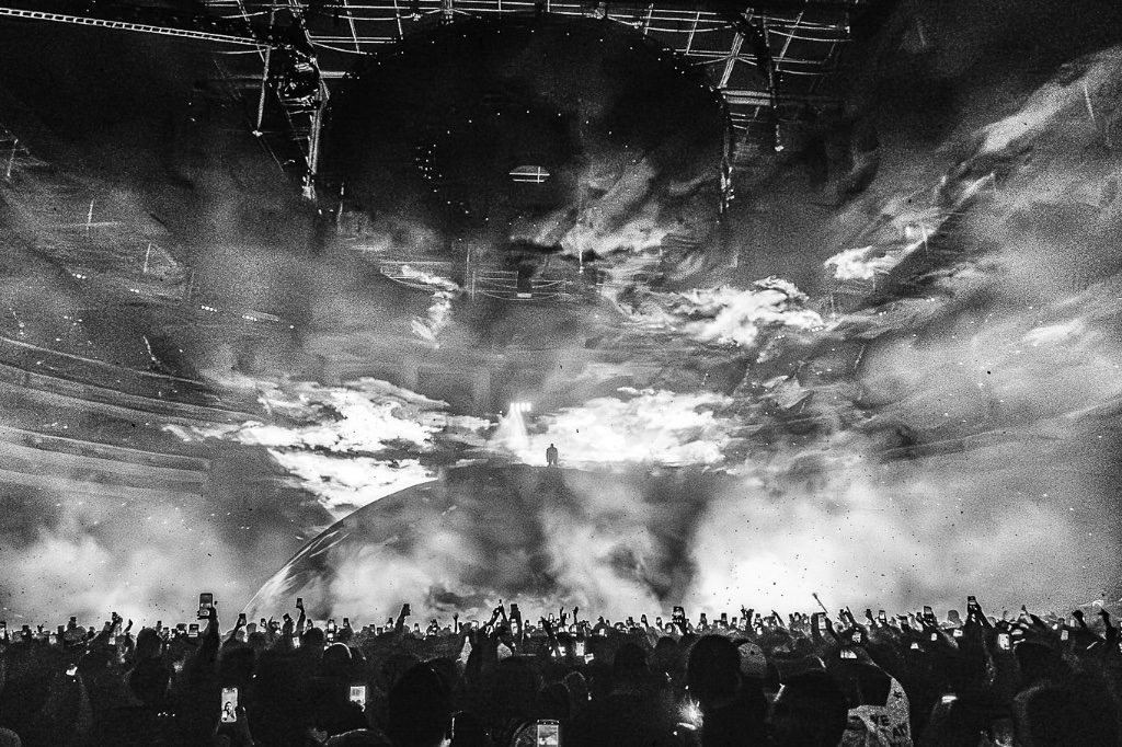 YE performing during the Live at SoFi at SoFi Stadium in Los Angeles, CA — concert photography by Anthony Cavale for Cavale Live