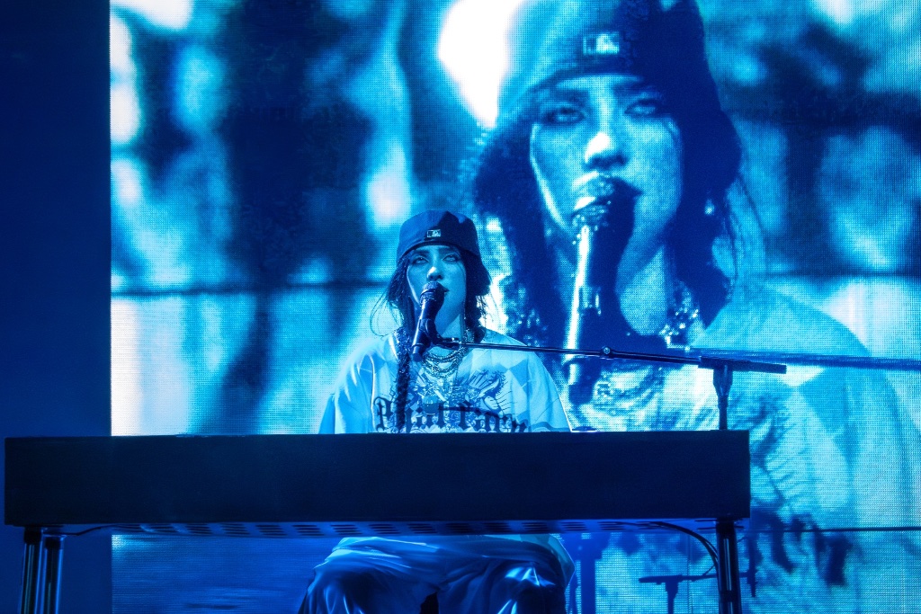 Billie Eilish performing during the Hit Me Hard and Soft Tour at Desert Diamond Arena in Glendale, AZ — concert photography by Anthony Cavale for Cavale Live