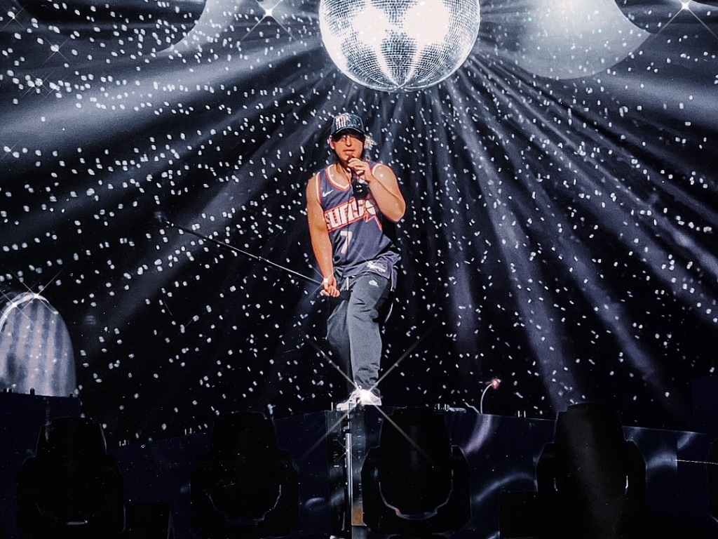 Joji performing during the Pandemonium Tour at Footprint Center in Phoenix, AZ — concert photography by Anthony Cavale for Cavale Live