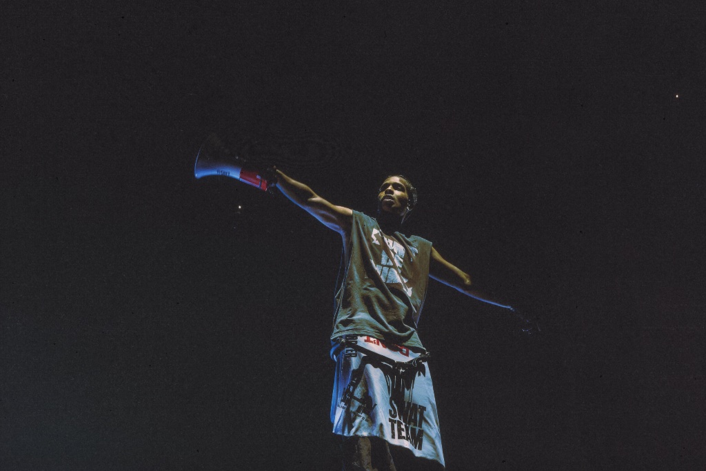 A$AP Rocky performing during the Don't Be Dumb Tour at Mortgage Matchup Arena in Phoenix, AZ — concert photography by Anthony Cavale for Cavale Live