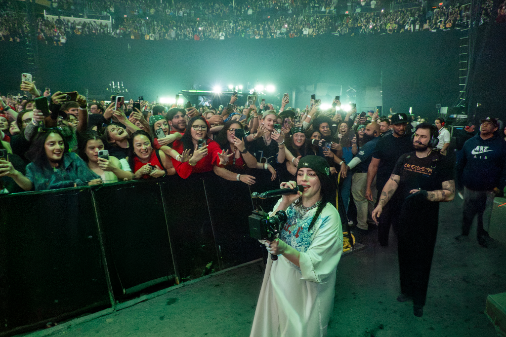Billie Eilish performing during the Hit Me Hard and Soft Tour at Desert Diamond Arena in Glendale, AZ — concert photography by Anthony Cavale for Cavale Live