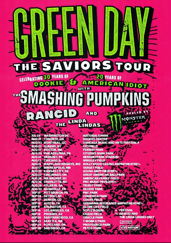 Green Day — The Saviors Tour — Concert Review by Anthony Cavale for Cavale Live