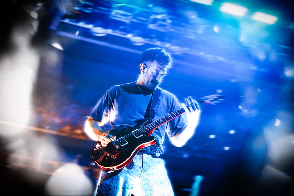 Linkin Park performing during the From Zero World Tour at Footprint Center in Phoenix, AZ — concert photography by Anthony Cavale for Cavale Live