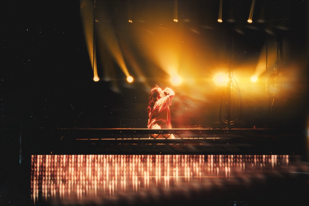 Billie Eilish performing during the Hit Me Hard and Soft Tour at Desert Diamond Arena in Glendale, AZ — concert photography by Anthony Cavale for Cavale Live